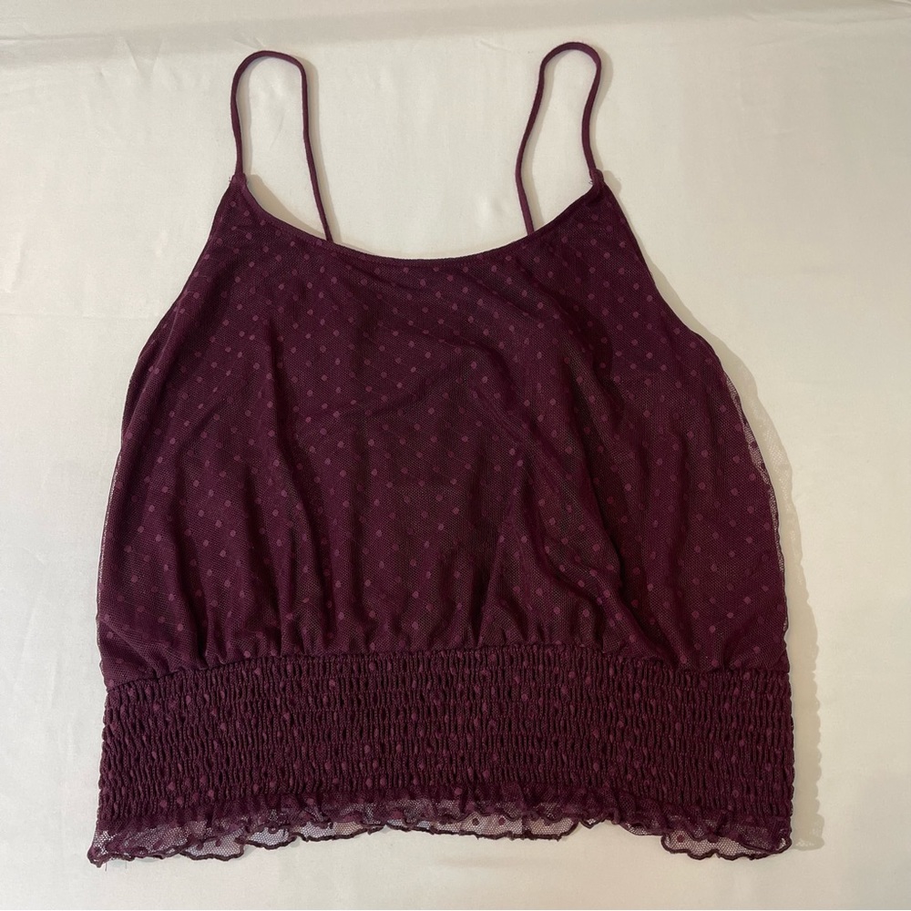 AMERICAN EAGLE WOMENS TOP, SIZE L , ELASTIC WAIST VERY GOOD PREOWNED CON…